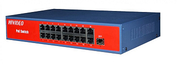 Источник питания Hi-163P100MPOE, Switch POE 16-ти портовый 100/10MB